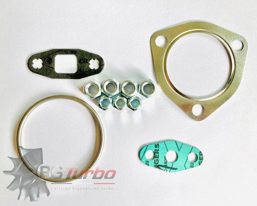 PIECES DETACHEES - NEUF - KIT JOINTS - R21 TURBO - 466948JOINT CARTER TURBINE+ JOINT DOWN PIPE+ JOINT ARRIVEE+ JOINT SORTIE+ 4 ECROUS 10X150+ 3 ECROUS 8X125
